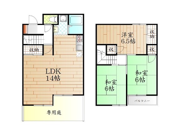 コスモタウン黒崎の物件間取画像